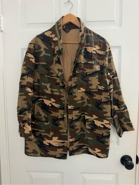 HAODUOYI Camouflage Jacket in Green and Brown